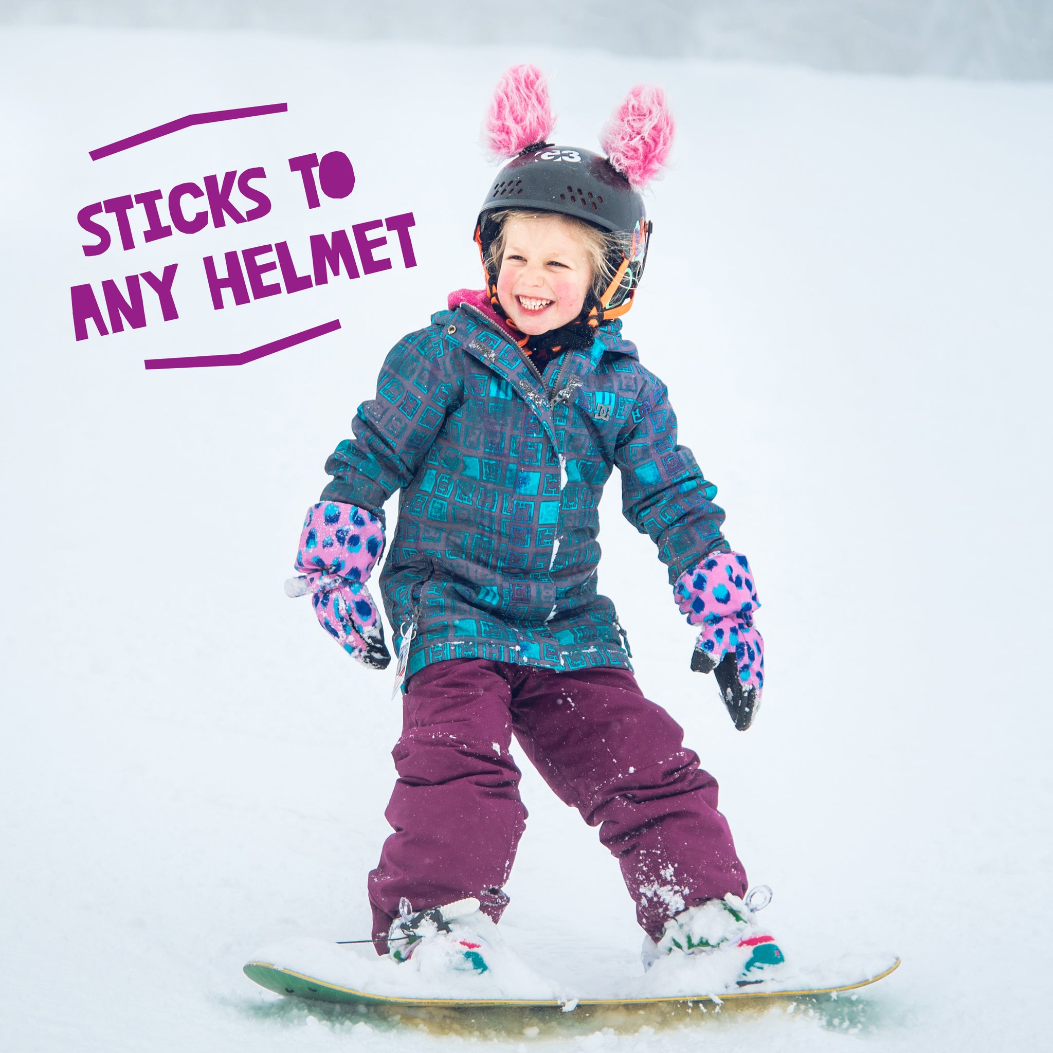 Feli the Lynx Helmet Ears/Covers Accessory in Pink