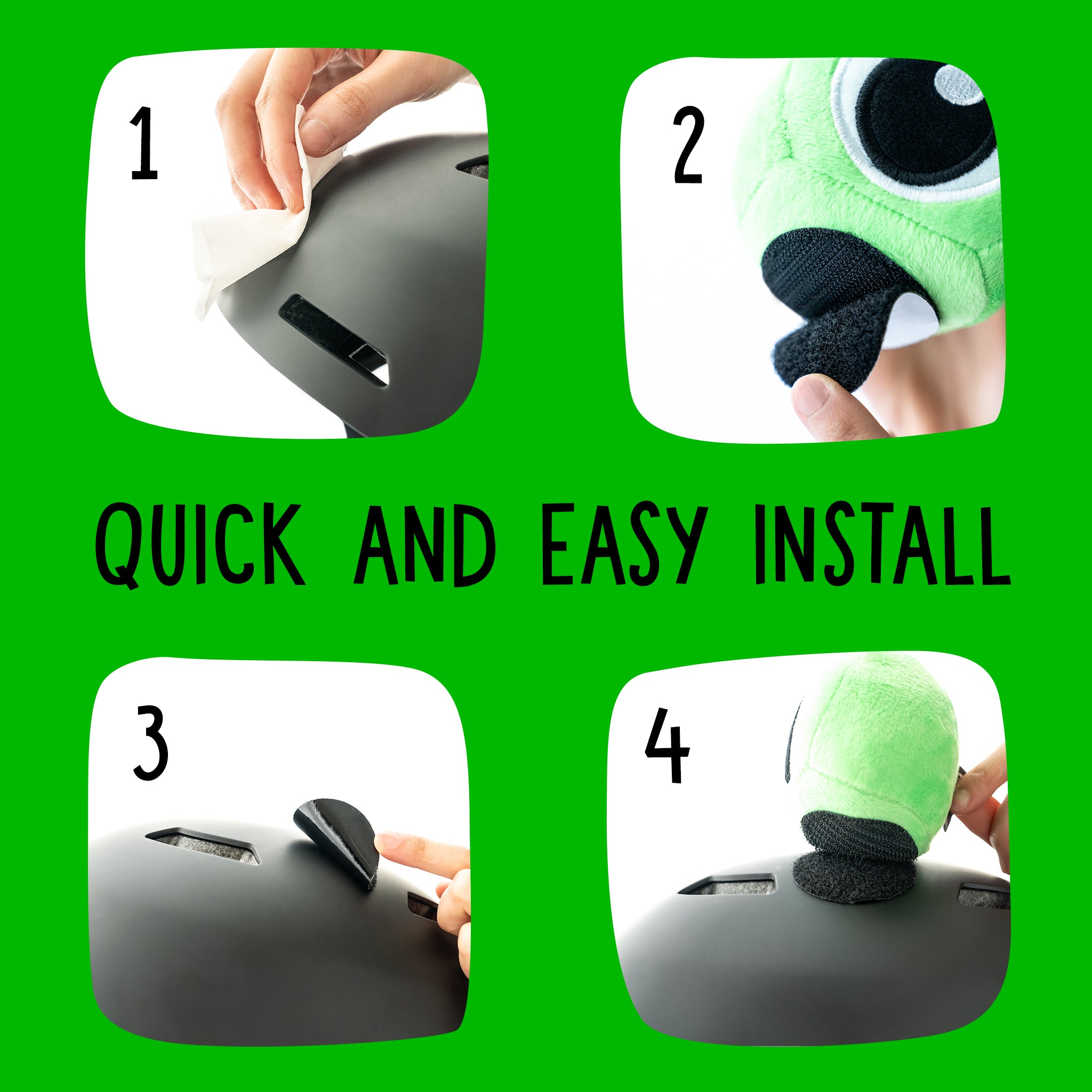 Dardo the Frog Helmet Eyes/Ears/Cover Accessory in Green