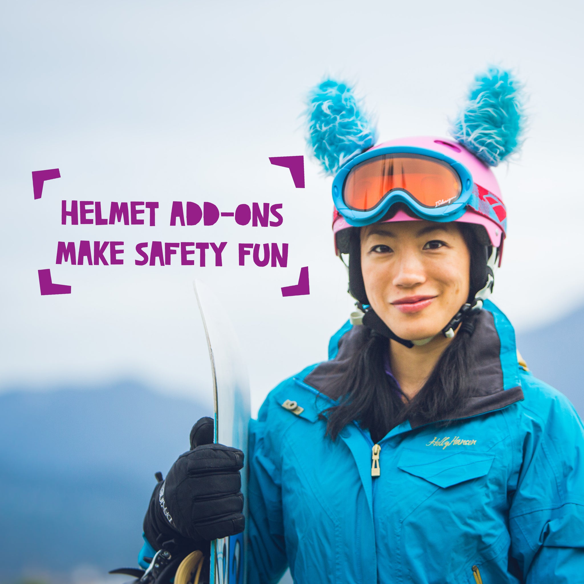 Feli the Lynx Helmet Ears/Covers Accessory in Blue