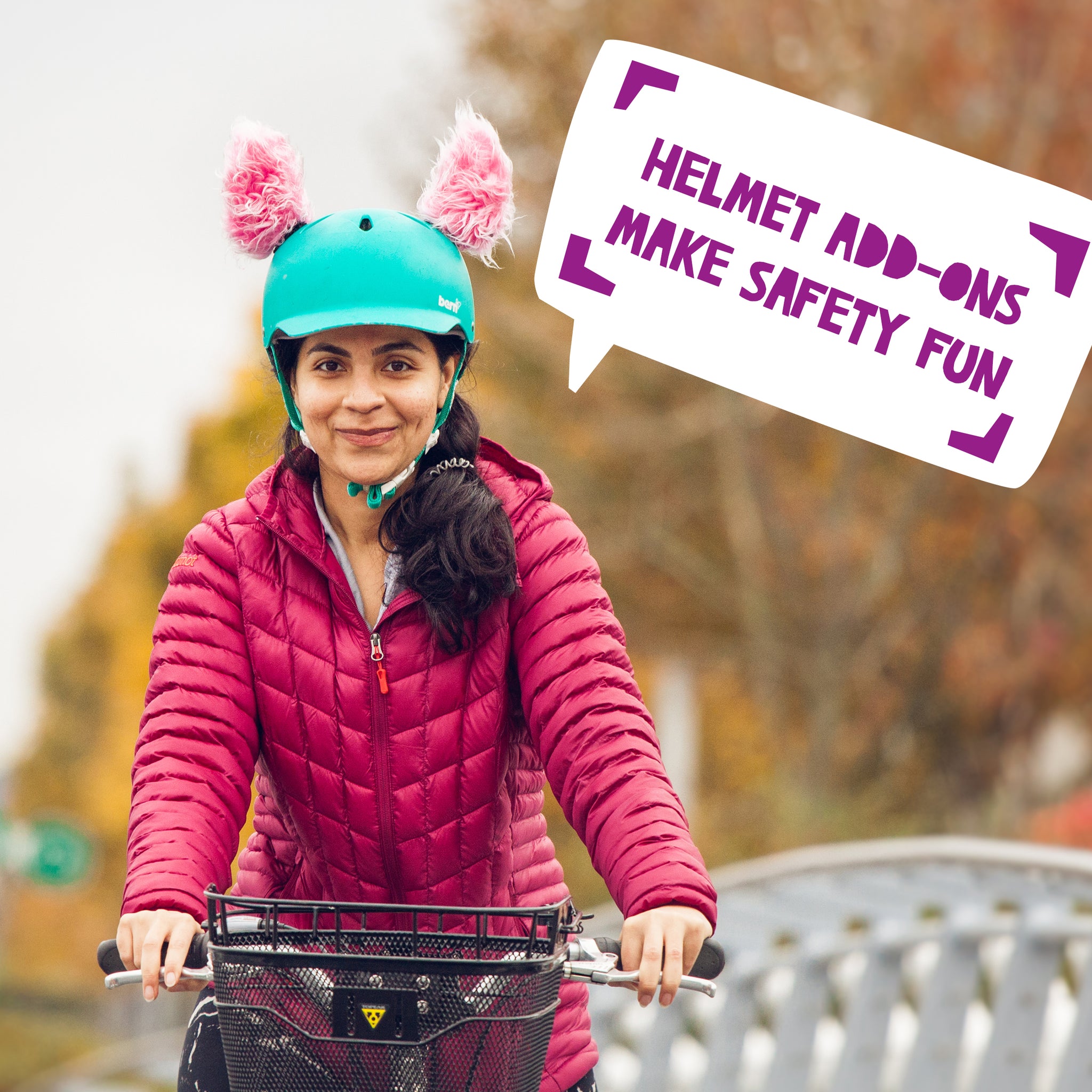 Feli the Lynx Helmet Ears/Covers Accessory in Pink