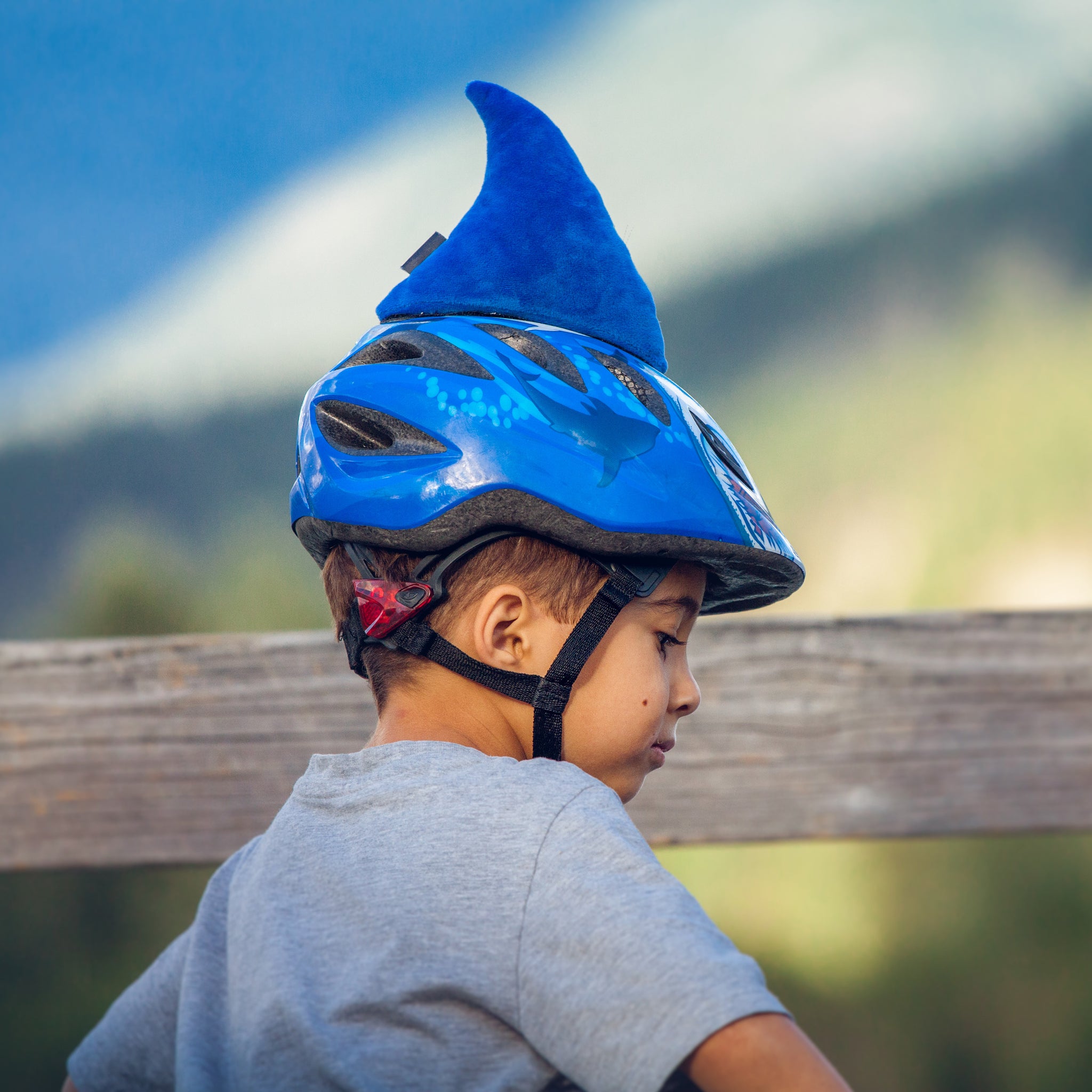 Parawild Shark Helmet Accessories w/Sticky Hook & Loop Fastener Adhesive (Helmet not Included), Fun Fin/Ears/Mohawk/Covers for Snowboarding, Skiin