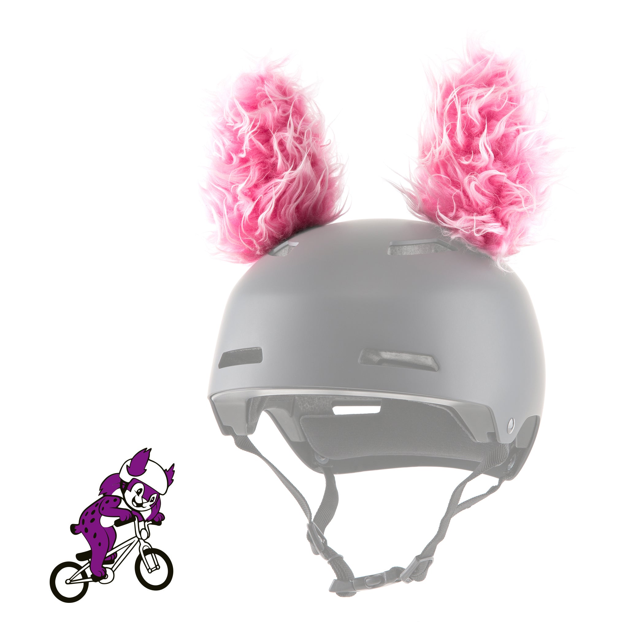 bunny ear motorcycle helmet Parawild Lynx Helmet Accessories w/Sticky Hook & Loop Fastener Adhesive (Helmet
