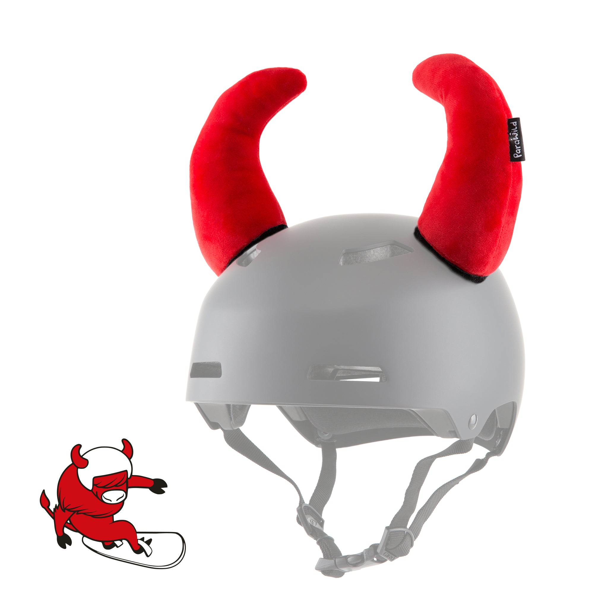 Tatanka the Bison Helmet Horns Accessory/Cover in Red